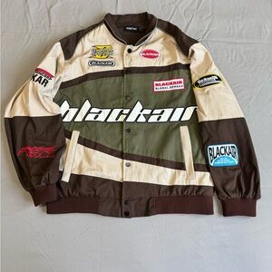 Vamtac Mens Blackair Global SpreadMotosport Jacket Size S Embroidered Patches